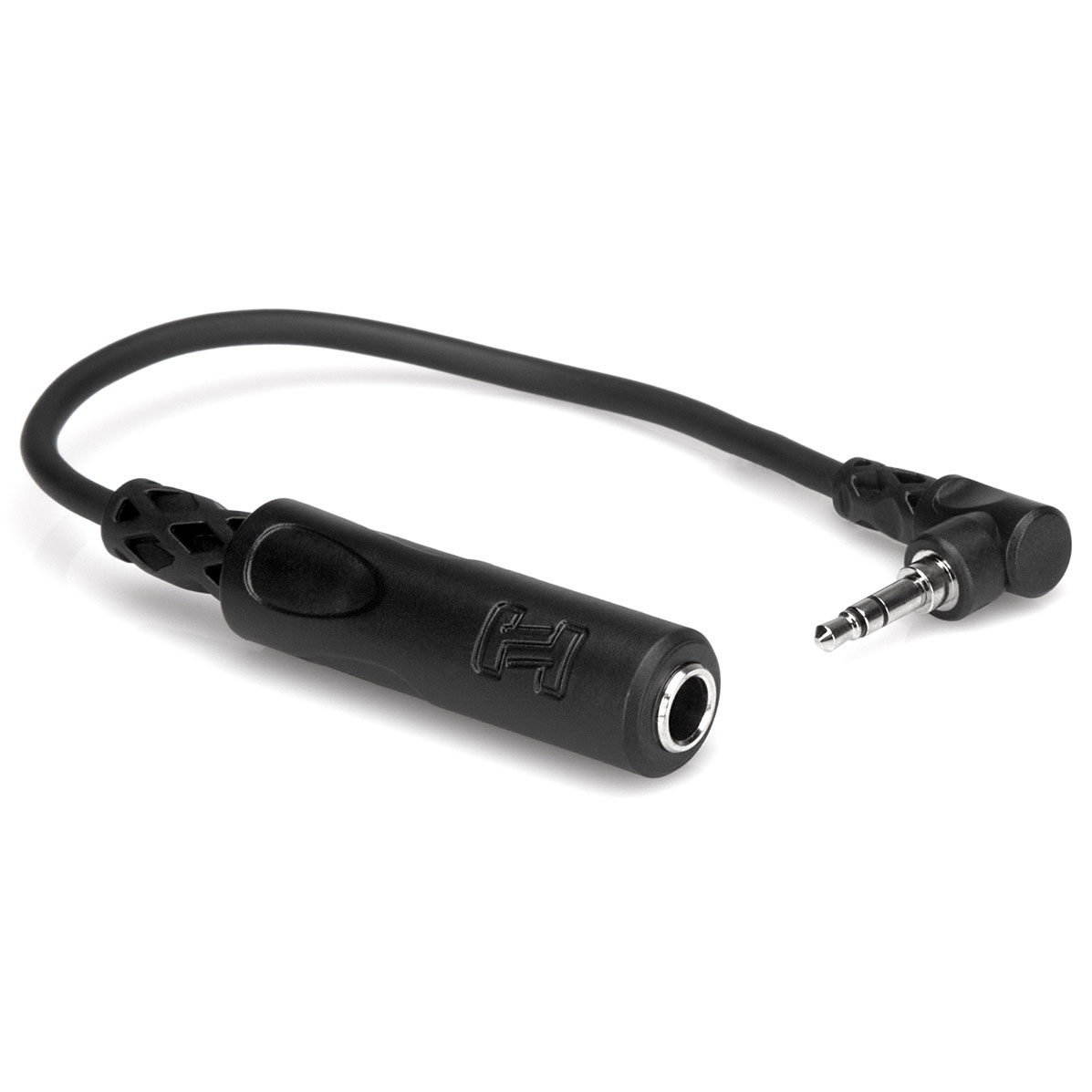 Photos - Cable (video, audio, USB) Hosa MHE-100.5 1/4" TRS to Right-Angle 3.5mm Headphone Adapter Cable 6" 
